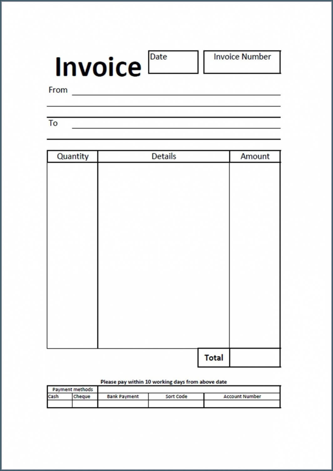 001 Blank Invoice Template Pdf Uk Ideas The Use Of For Your Within Business Invoice Template Uk