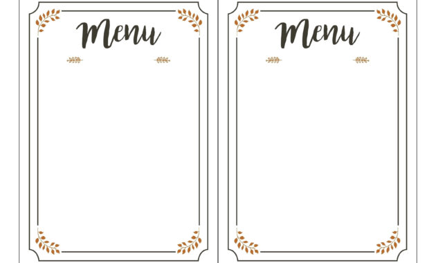 001 Printable Menu Selo Yogawithjo Co With Regard To Blank throughout Blank Restaurant Menu Template