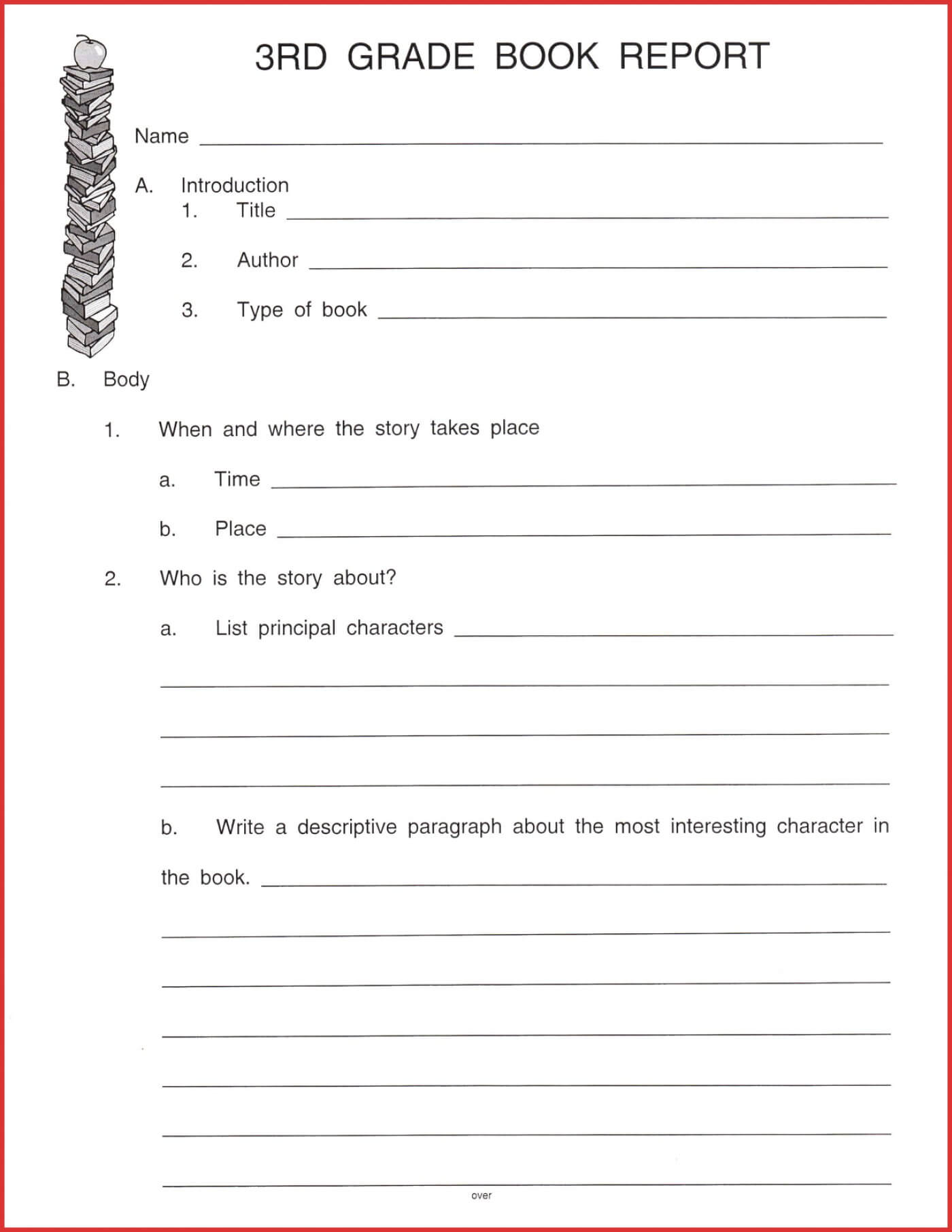001 Template Ideas Free Book Report Wondrous Templates Within 1St Grade Book Report Template