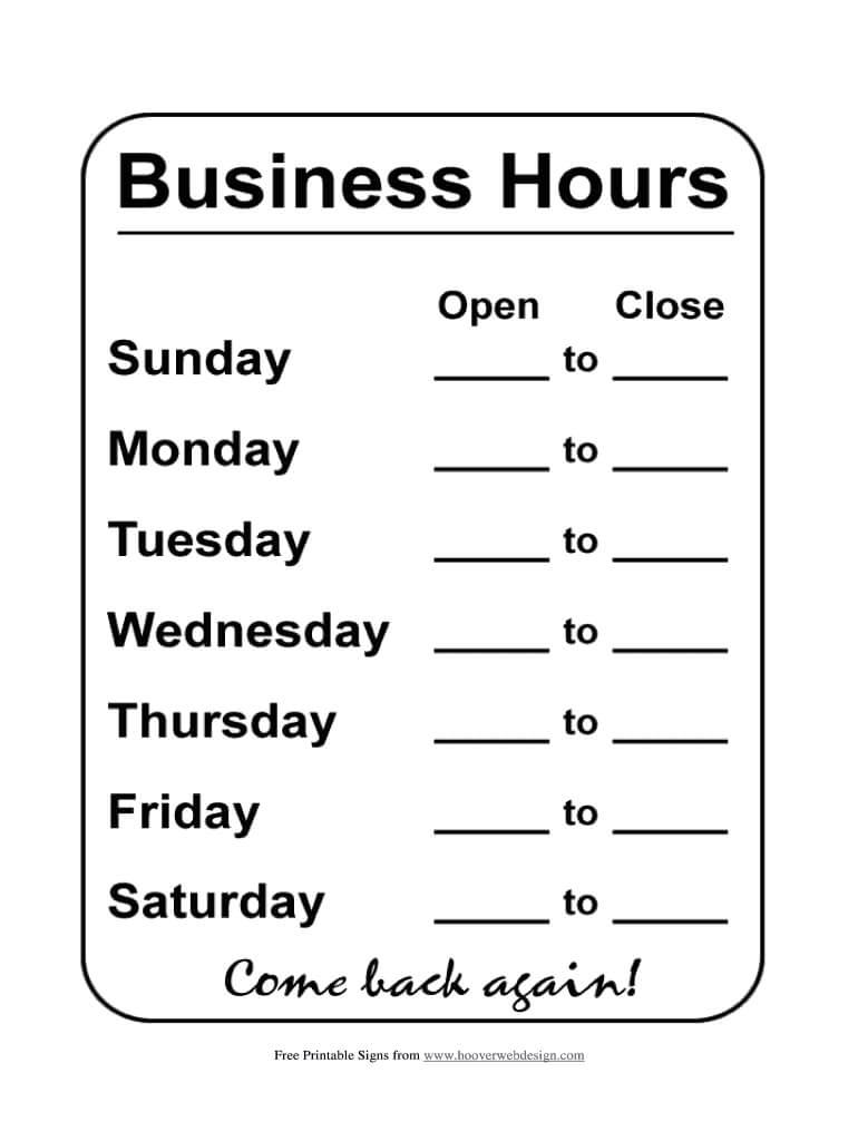 001 Template Ideas Hours Of Operation Excellent Sign Free For Business Hours Template Word