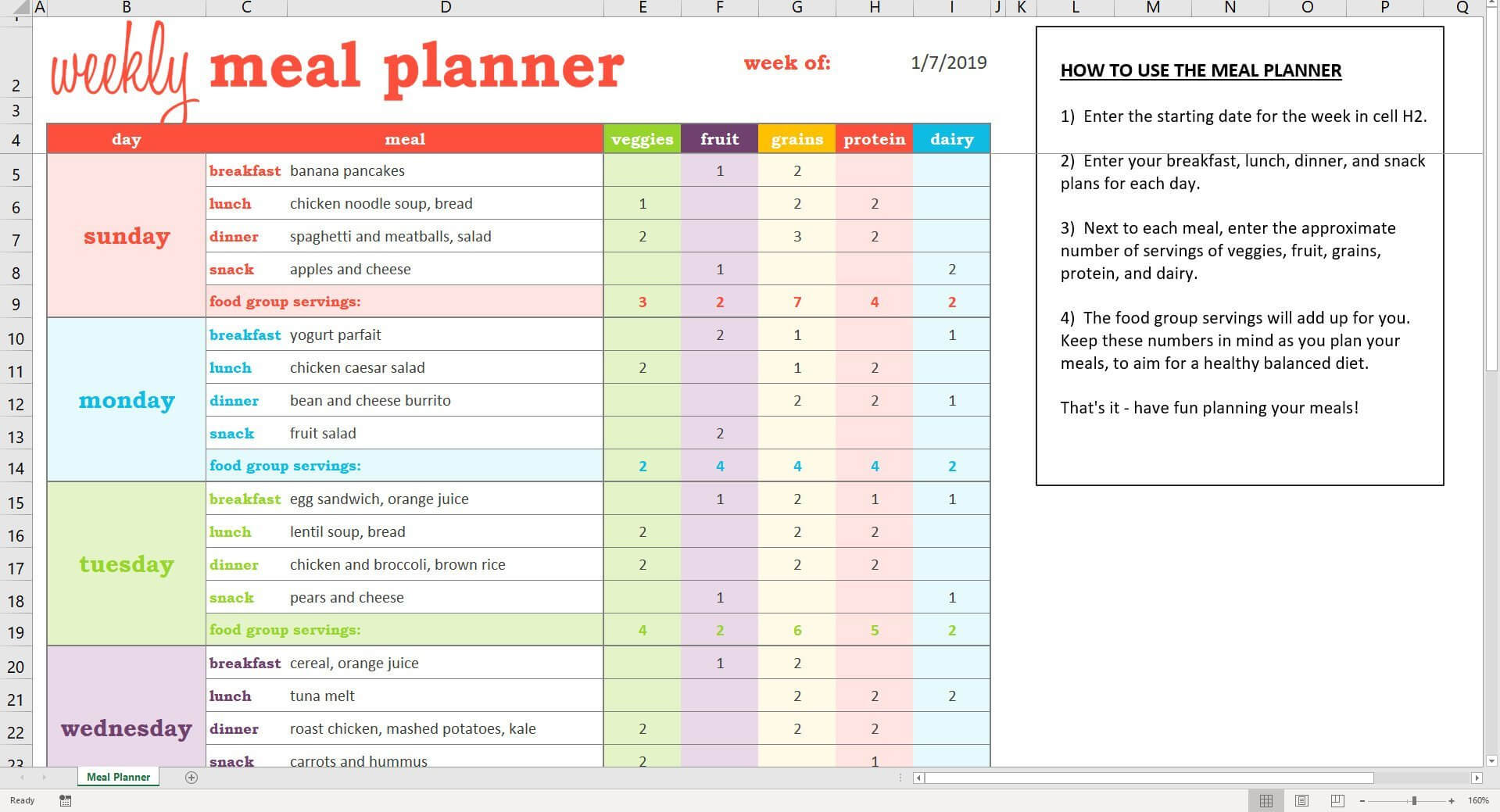 002 Meal Plan Excel Spreadsheet Il Fullxfull 1742755636 Fpg9 With 21 Day Fix Template