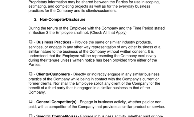 002 Non Compete Agreement Template Employee Top Ideas in Business Templates Noncompete Agreement