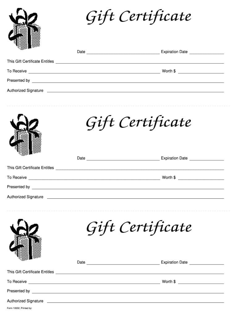003 Template Ideas Blank Gift Certificate Astounding Free With Black And White Gift Certificate Template Free