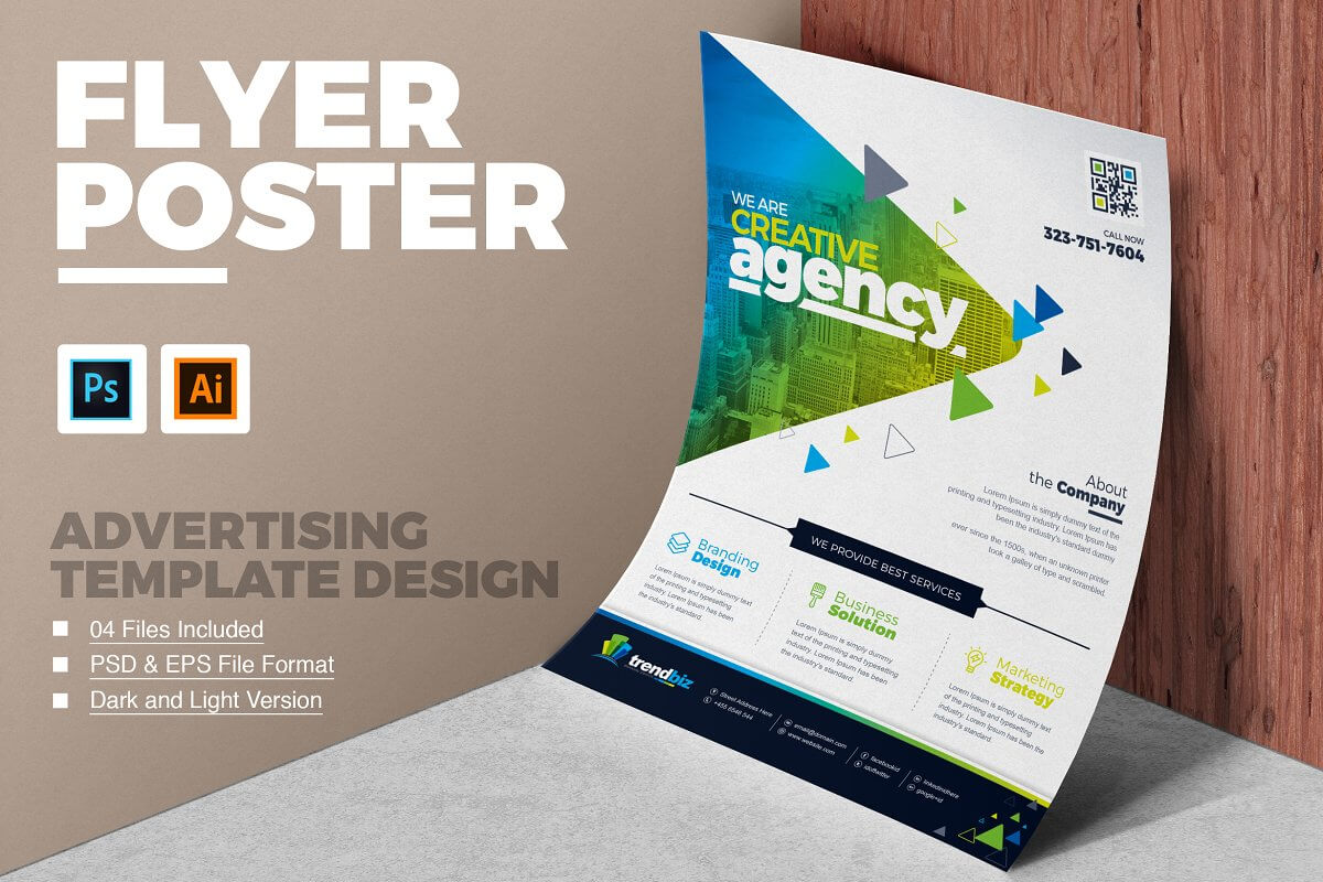 004 01 Corporate Business Flyer Poster Design Template Free Throughout Business Flyer Templates Free Printable