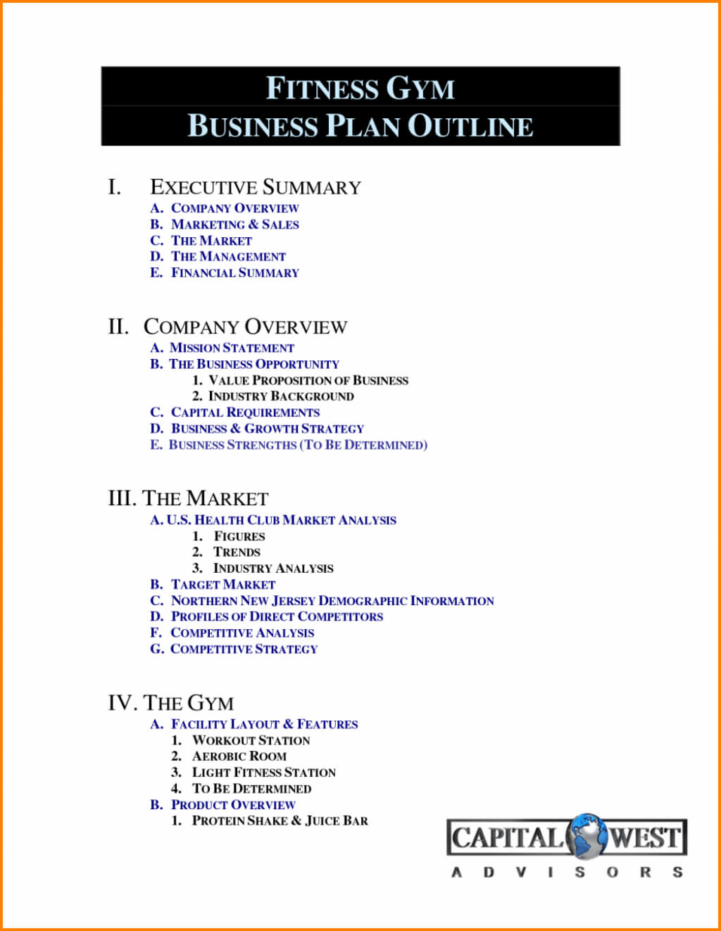 004 Free Business Plan Template Word South Africa Gym Pdf With Business Plan Template For A Gym