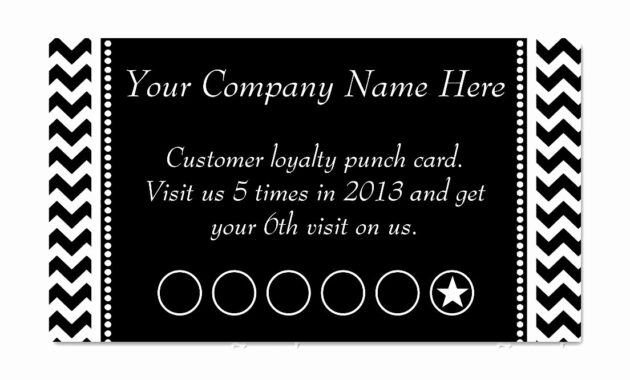 004 Free Printable Chore Punch Card Template Business And with Business Punch Card Template Free