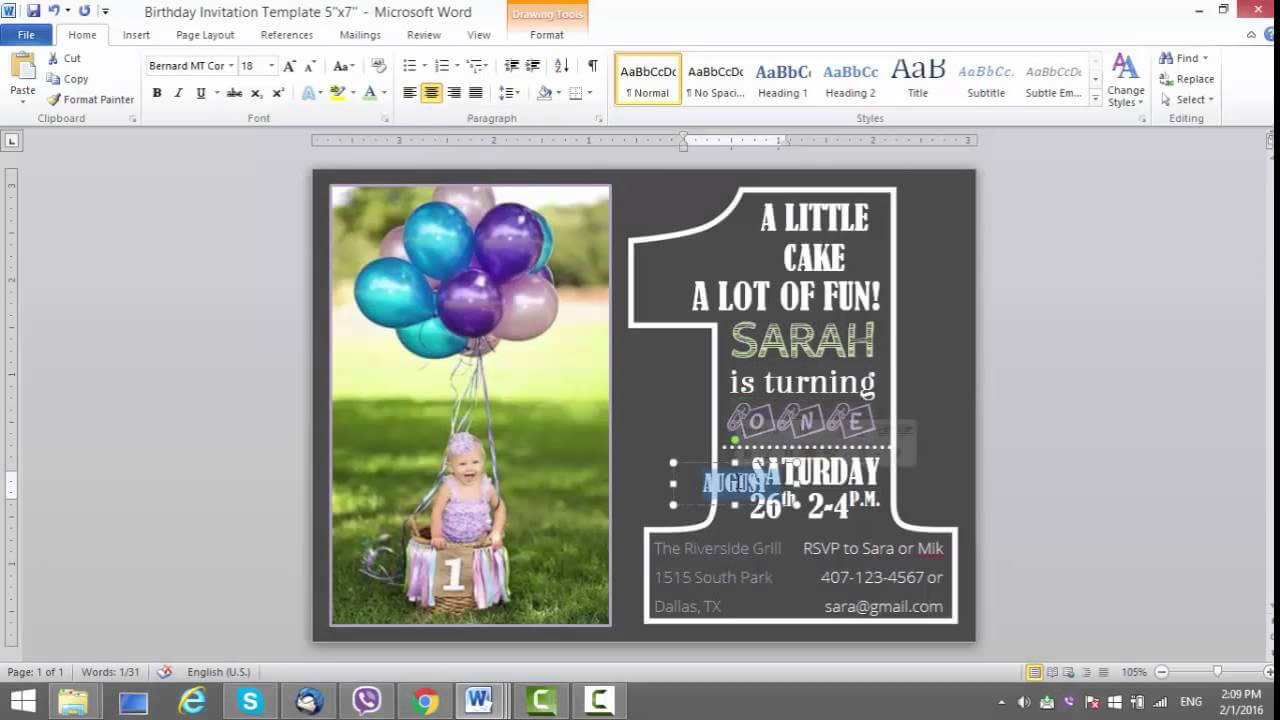 004 Maxresdefault Microsoft Word Birthday Card Invitation For Birthday Card Publisher Template