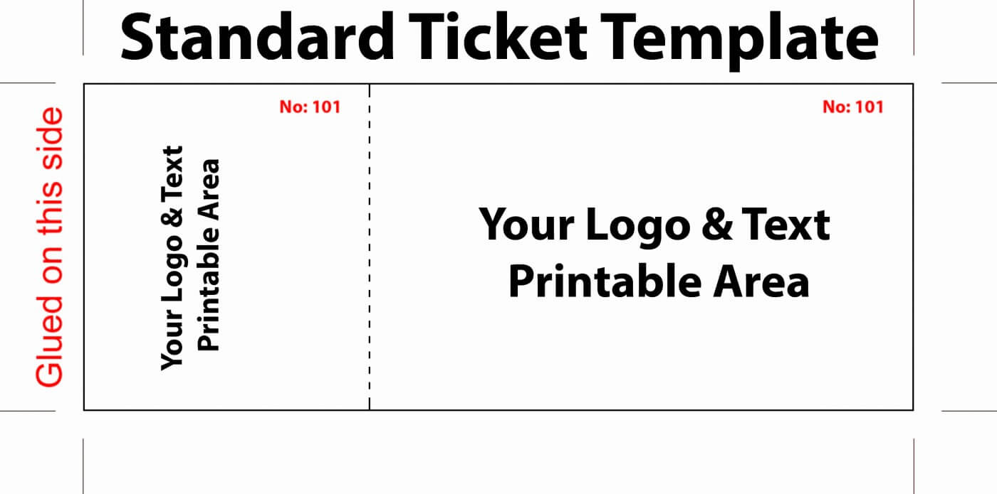 005 Printable Raffle Ticket Template Free With Numbers Throughout Blank Elephant Template