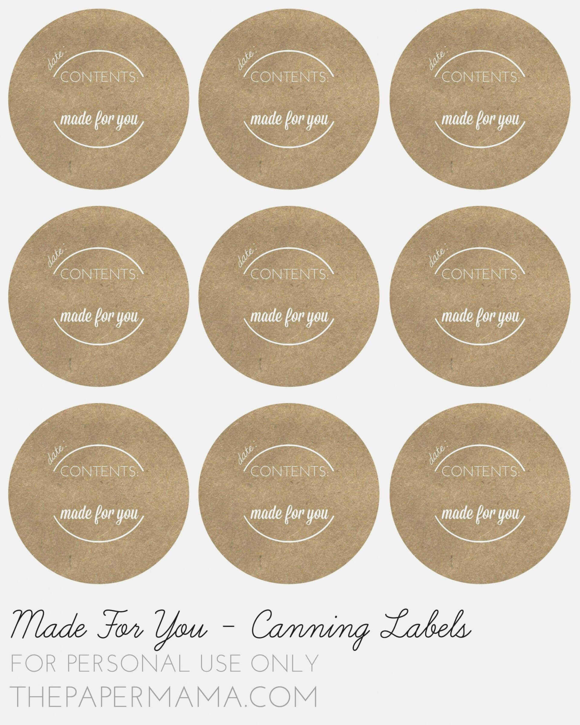 005 Template Ideas Mason Jar Label Free Printable Spice Intended For Canning Labels Template Free