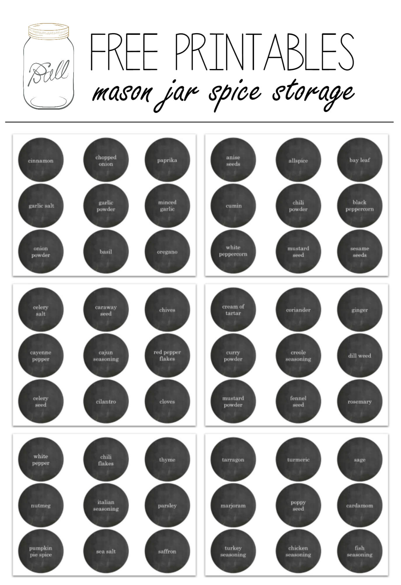 005 Template Ideas Mason Jar Label Free Printable Spice Within Canning Jar Labels Template