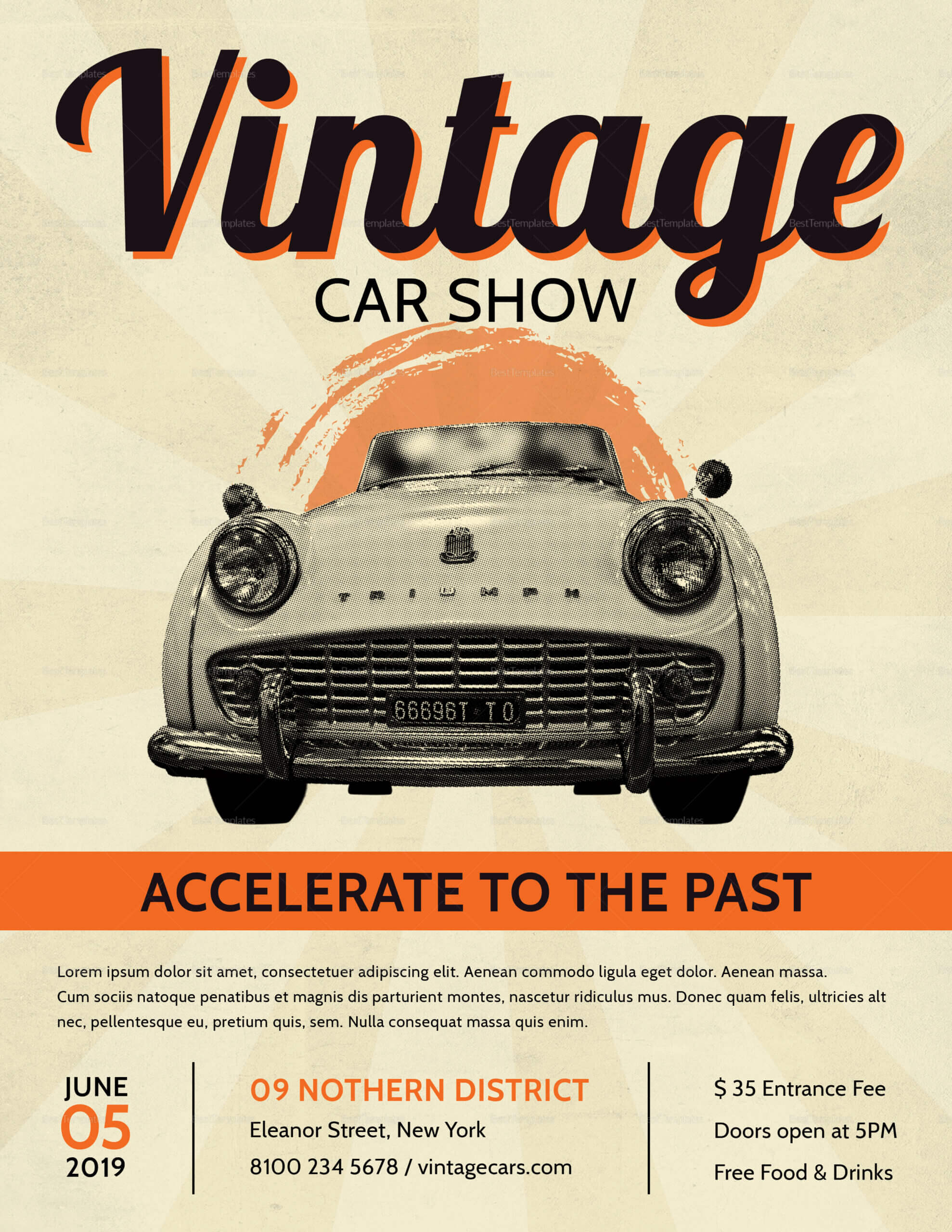006 Car Show Flyer Template Vintage Outstanding Ideas Free Intended For Car Show Flyer Template