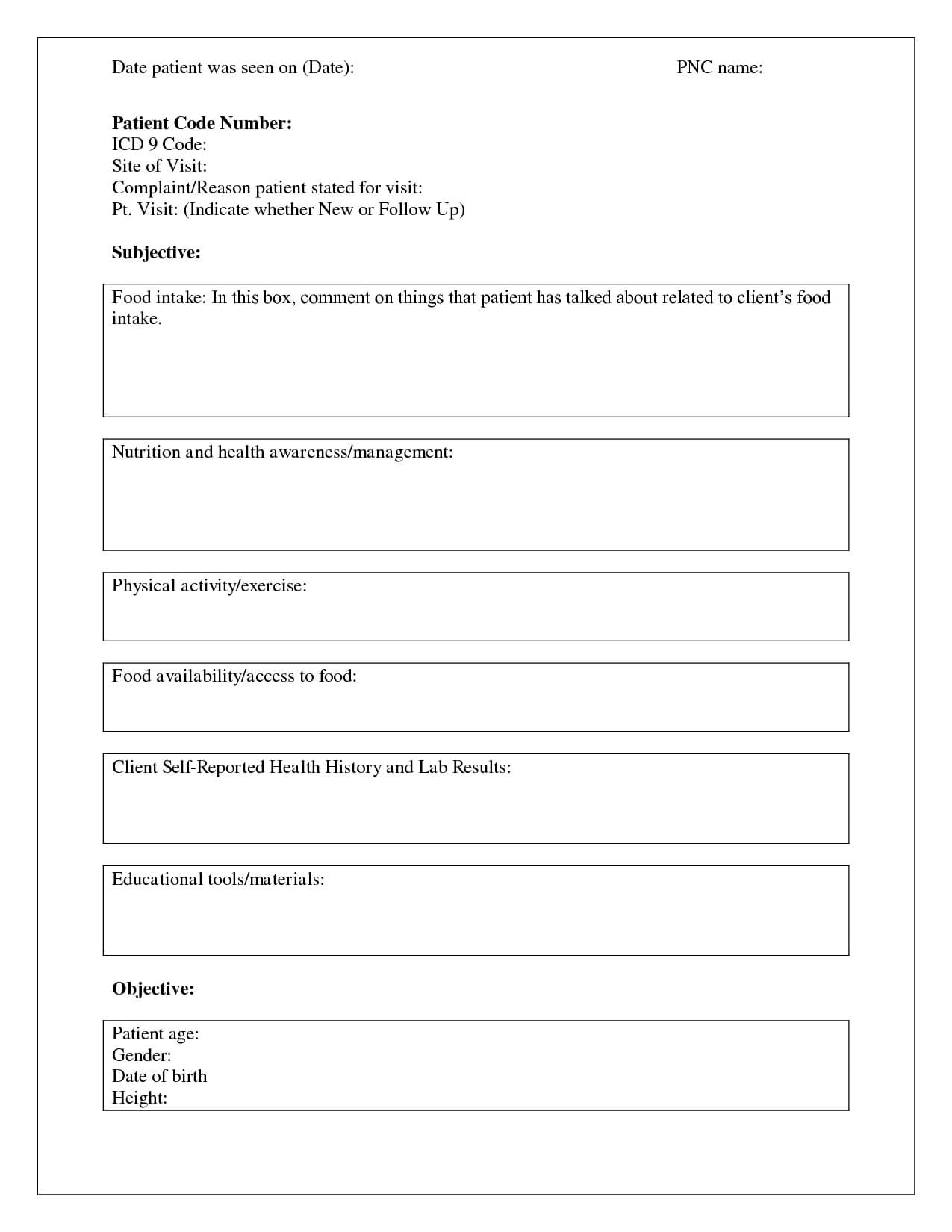 006 Template Ideas Blank Soap Note 395020 Staggering Nurse With Blank Soap Note Template