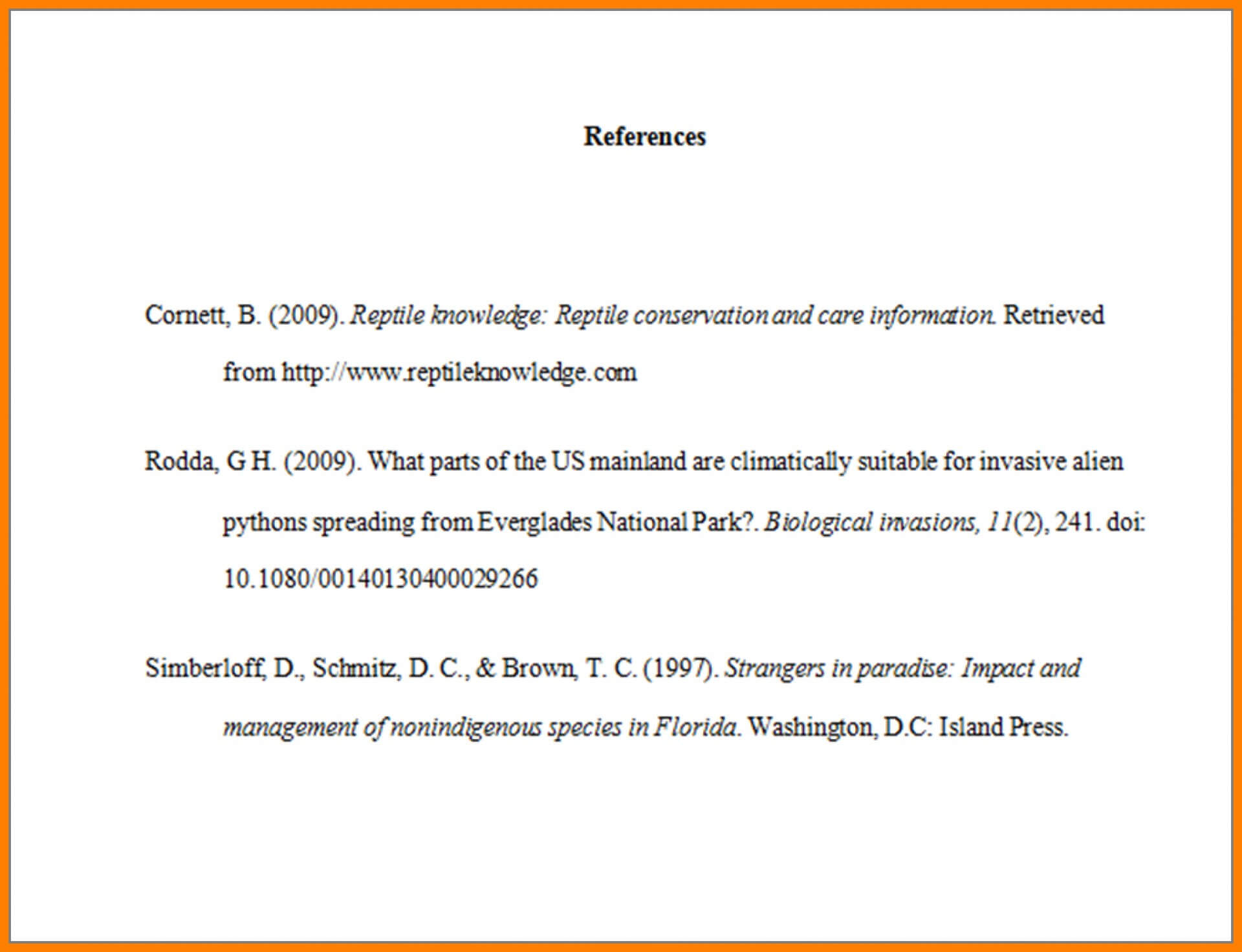 007 Apa Citation Page Template Format Reference Word Example Inside Apa Word Template 6Th Edition