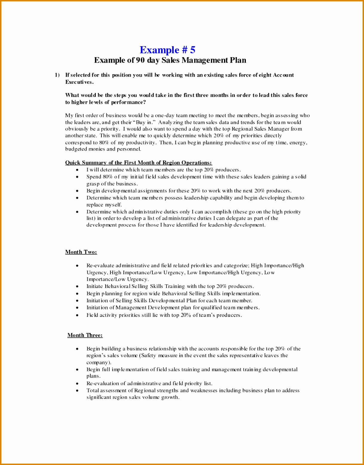 007 Day Sales Plan Template Free Sample New Manager Gvwhx Inside Business Plan For Sales Manager Template