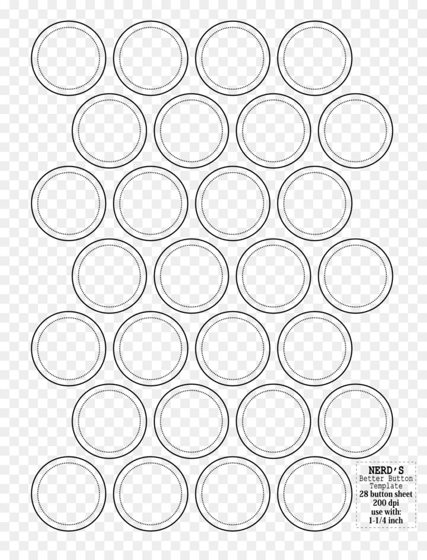 007 Inch Circle Template Ideas Best 1 6 1/2 Word Pdf Inside Button Template For Word