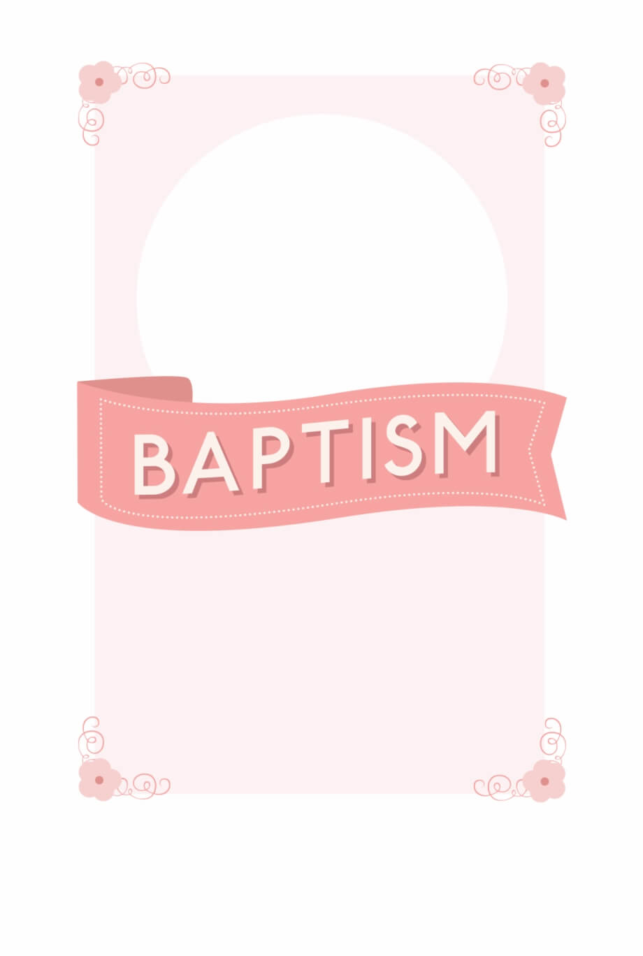 008 Free Baptism Invitation Templates Template Ideas 1508436 Throughout Christening Banner Template Free