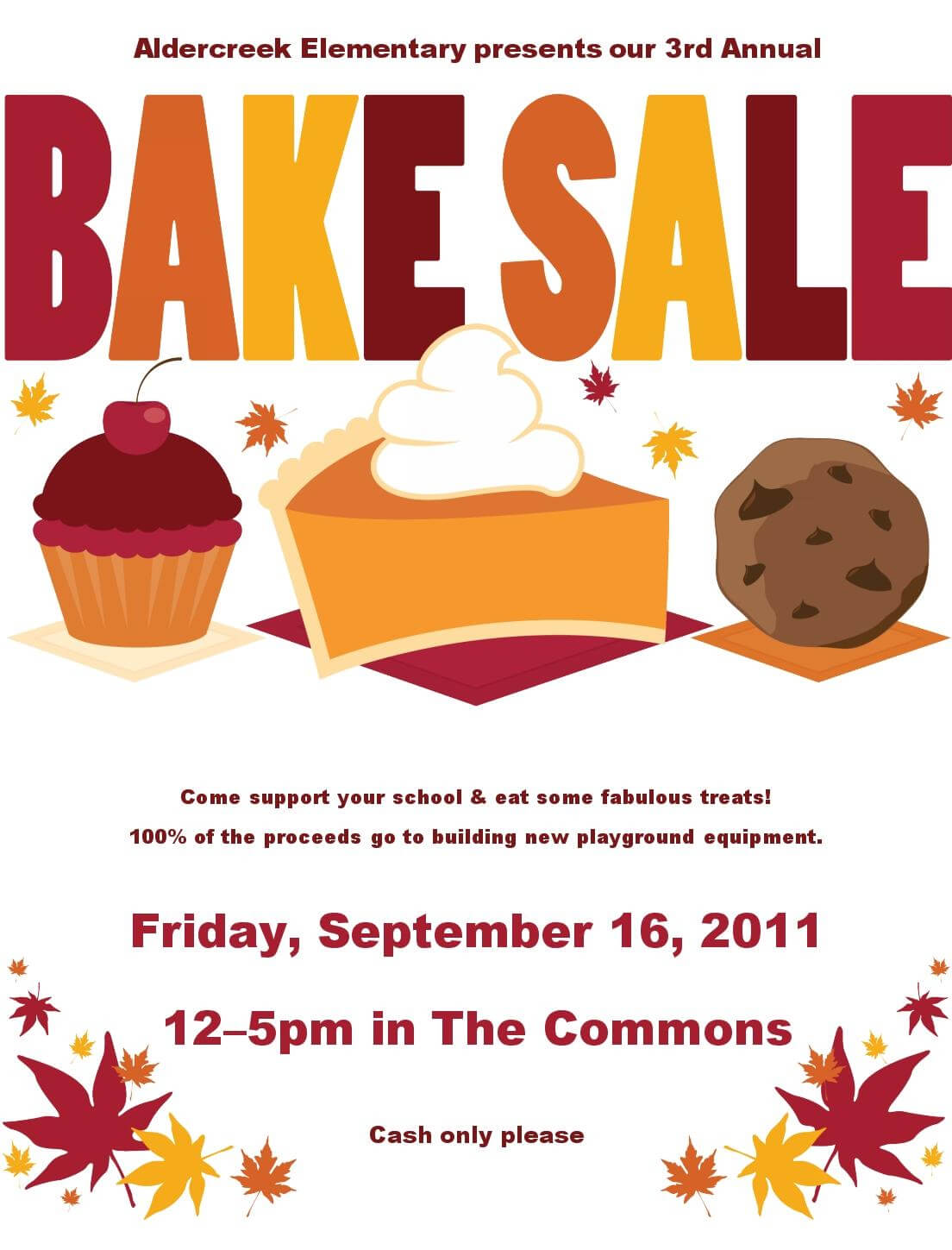 009 Fall Bake Sale Flyer Template 3509 Templates Free Intended For Bake Sale Flyer Free Template