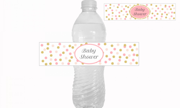 009 Water Bottle Labels Template Free Baby Shower Amazing in Baby Shower Bottle Labels Template