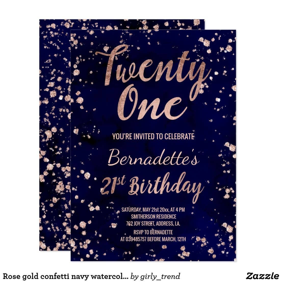 010 21St Birthday Invitation Templates Template Ideas Card Within 21St Birthday Invitation Template