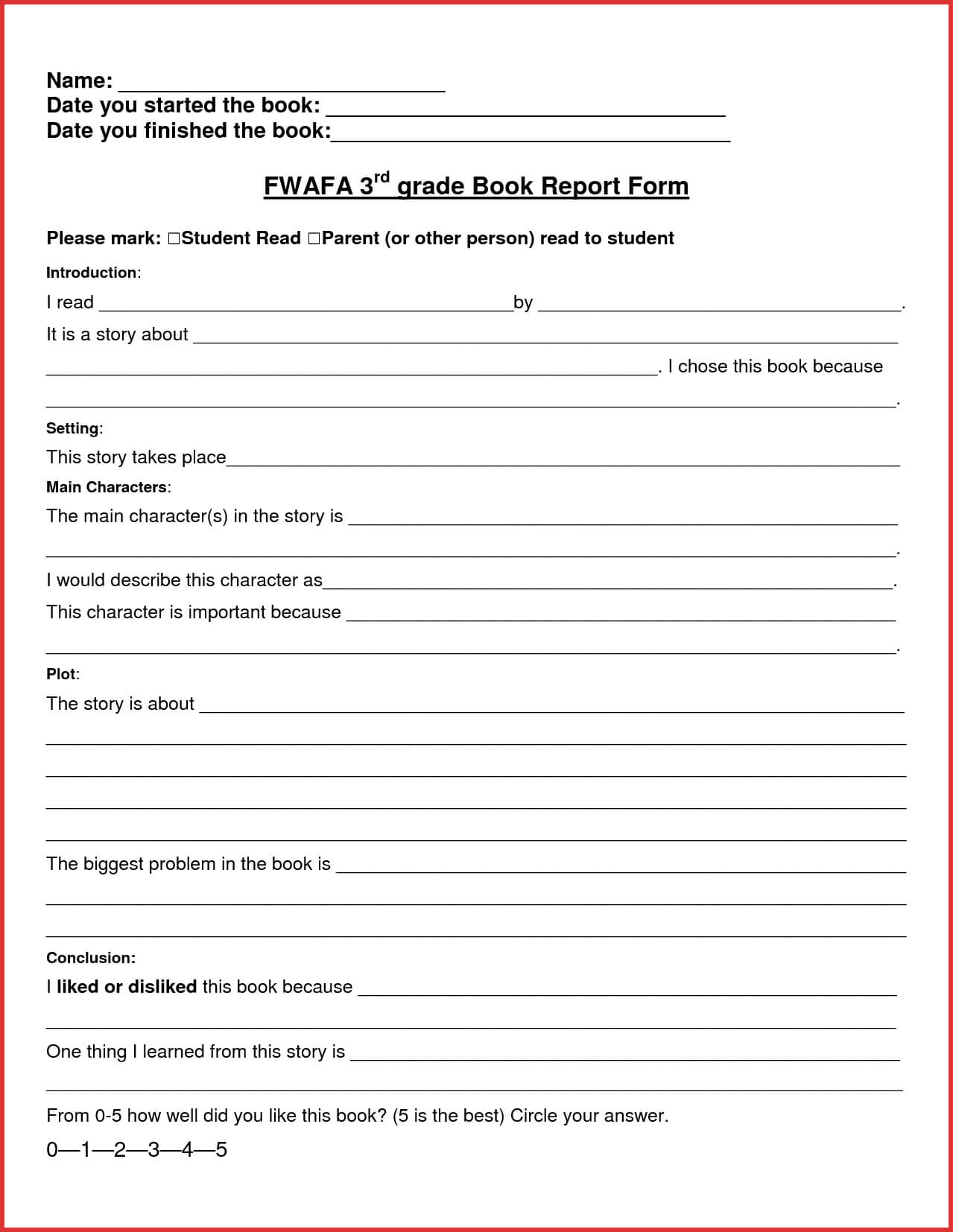 010 6Th Grade Book Report Template Ideas 3Rd Pdf Best Of Pertaining To 6Th Grade Book Report Template