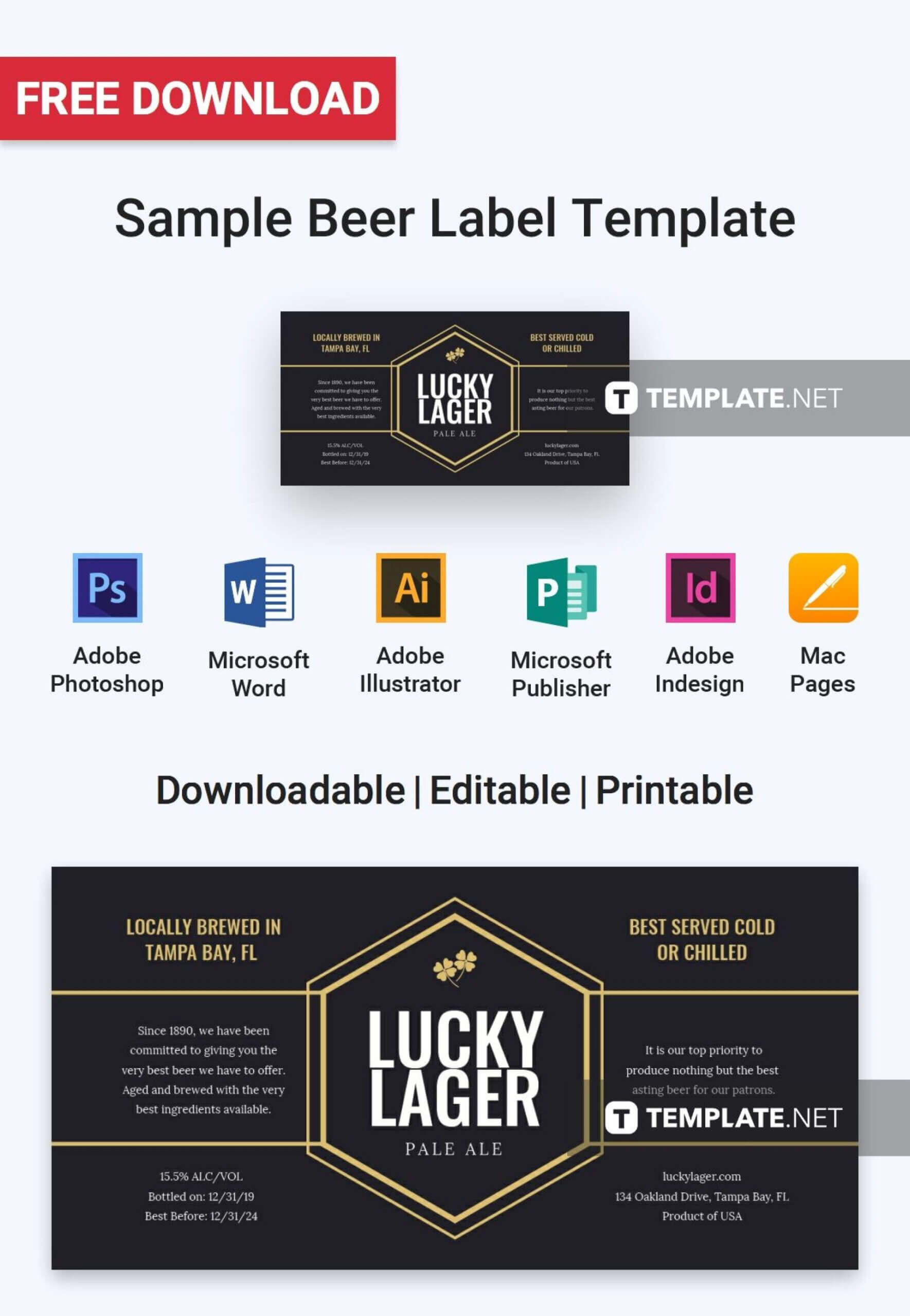 010 Template Ideas Beer Label Design Fearsome Free ~ Thealmanac Pertaining To Adobe Illustrator Label Template