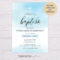 011 Free Baptism Invitation Templates Template Ideas Boy1 Intended For Blank Christening Invitation Templates