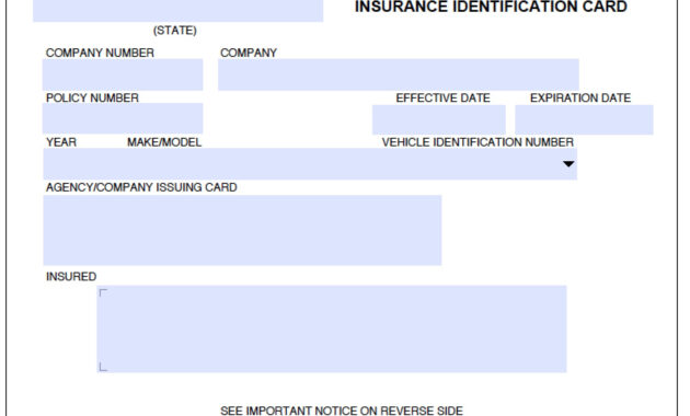 012 Company Car Policy Template Free Auto Insurance Id Card throughout Car Insurance Card Template Free