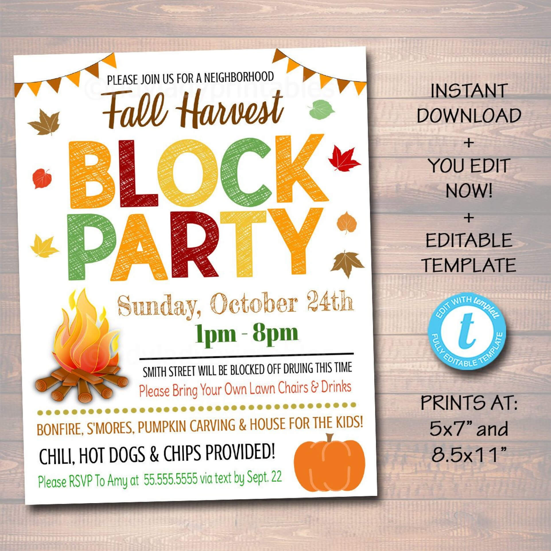 013 Block Party Flyer Templates Local College Template Flat1 With Regard To Block Party Flyer Template