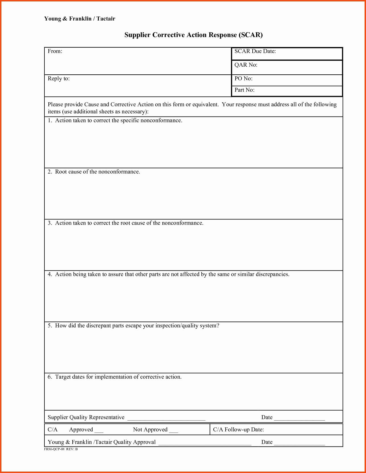 013 New Corrective Action Form Template Excel Infovia Ideas With Regard To 8D Report Format Template