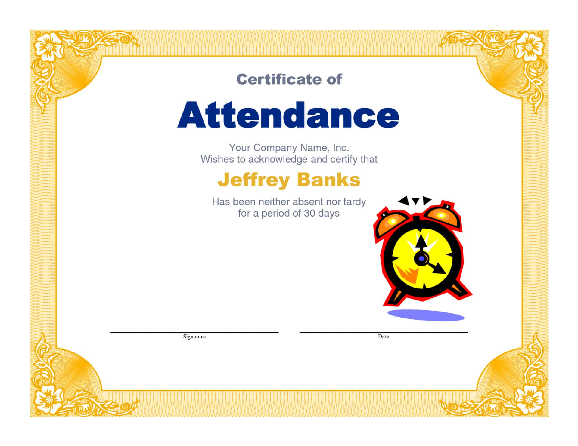 014 Template Ideas Attendance Certificate Word Free With Regard To Attendance Certificate Template Word