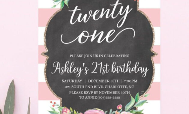015 21St Birthday Invitation Templates Template Magnificent intended for 21St Birthday Invitation Template