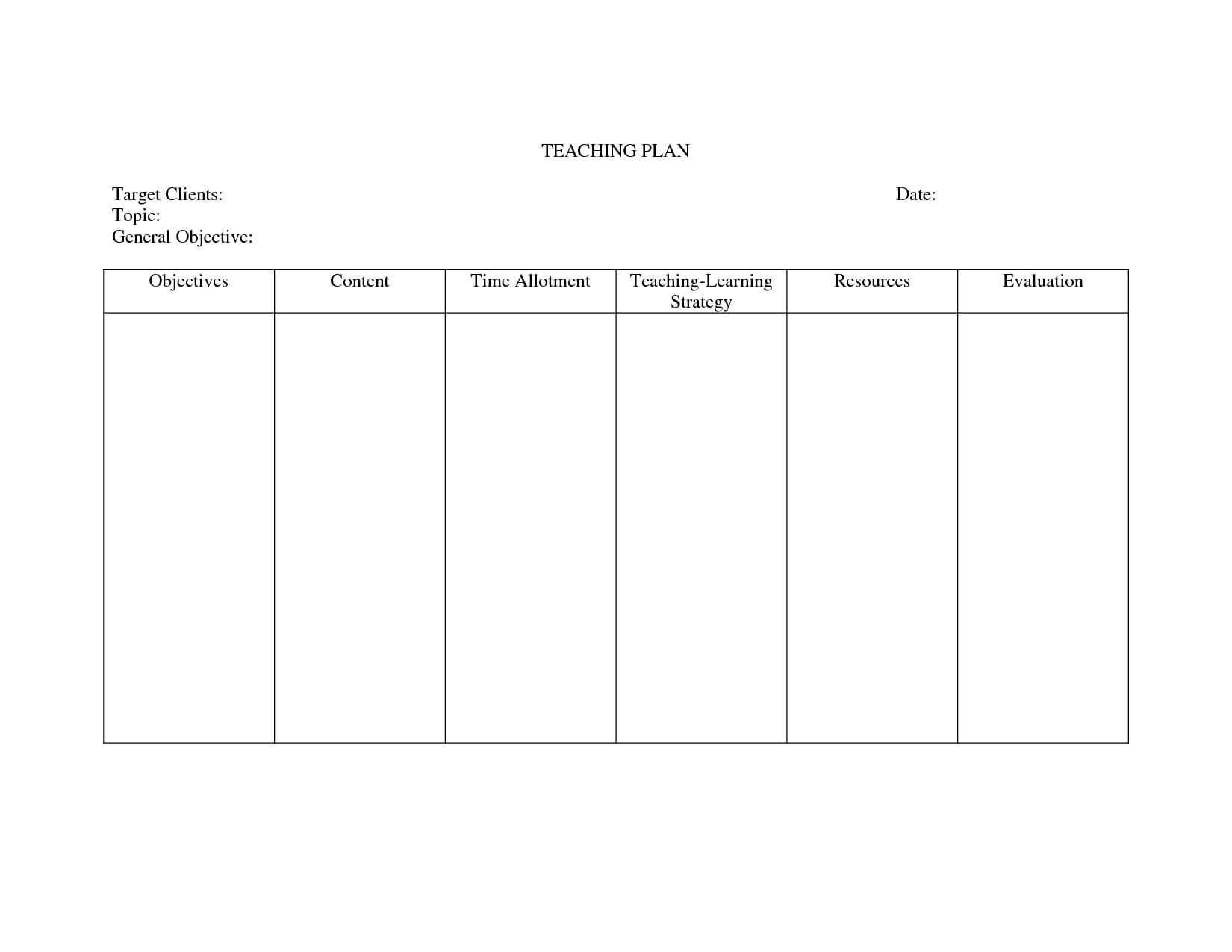 015 Template Ideas Free Nursing Assessment Blank Care Plan Intended For Blank Syllabus Template