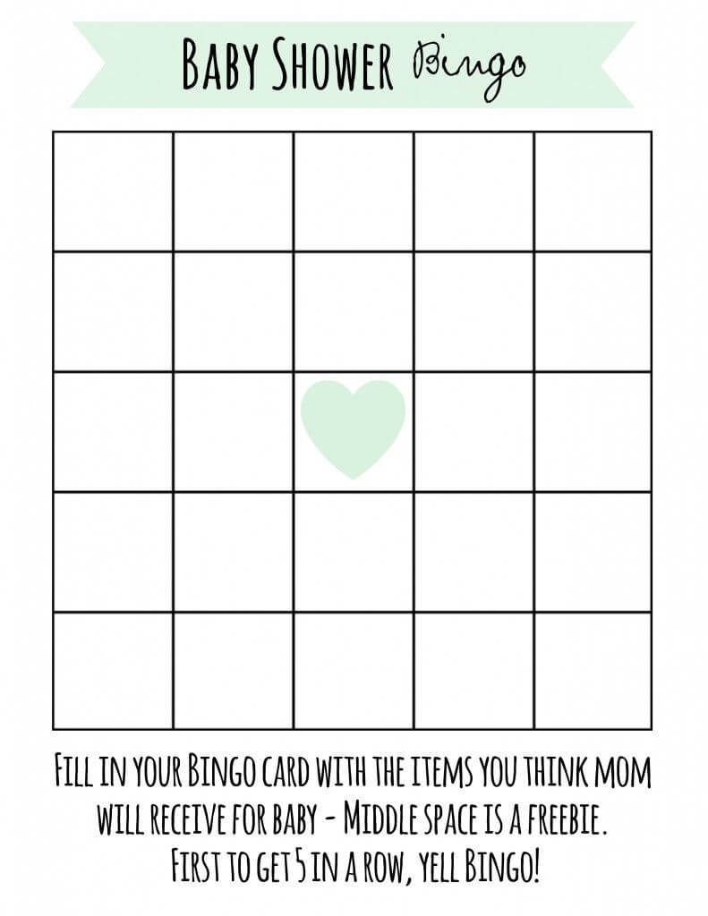 017 Bridal Shower Gifts Games Baby Boy Ideas Messages Throughout Blank Bridal Shower Bingo Template