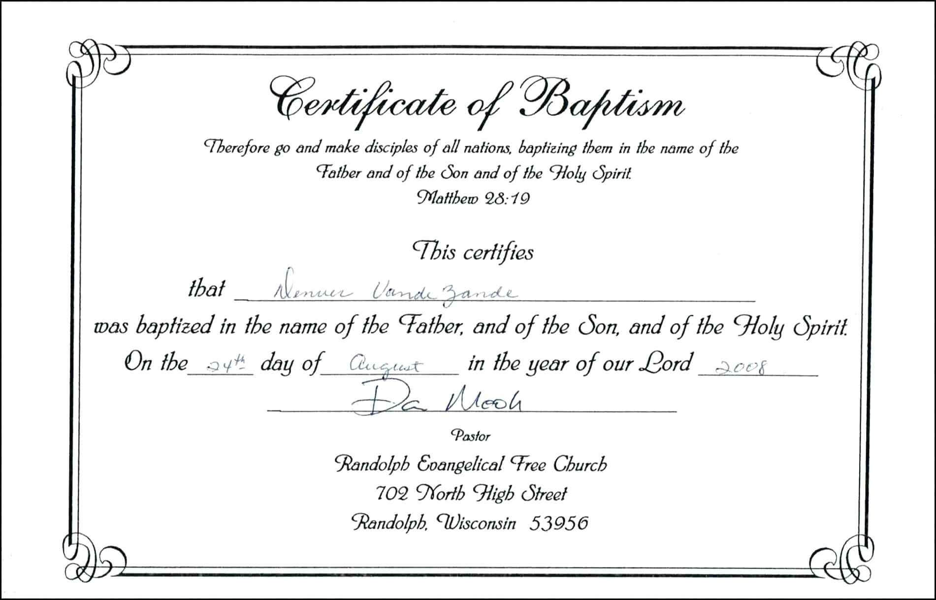 017 Template Ideas For Baptism Certificate Zrom Tk Pdf Baby Pertaining To Christian Baptism Certificate Template