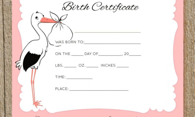 018 Free Birth Certificate Template Translate Mexican Sample pertaining to Baby Doll Birth Certificate Template