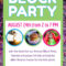 018 Fun Block Party Flyer Template Flat2 Ideas Stunning Pertaining To Block Party Flyer Template