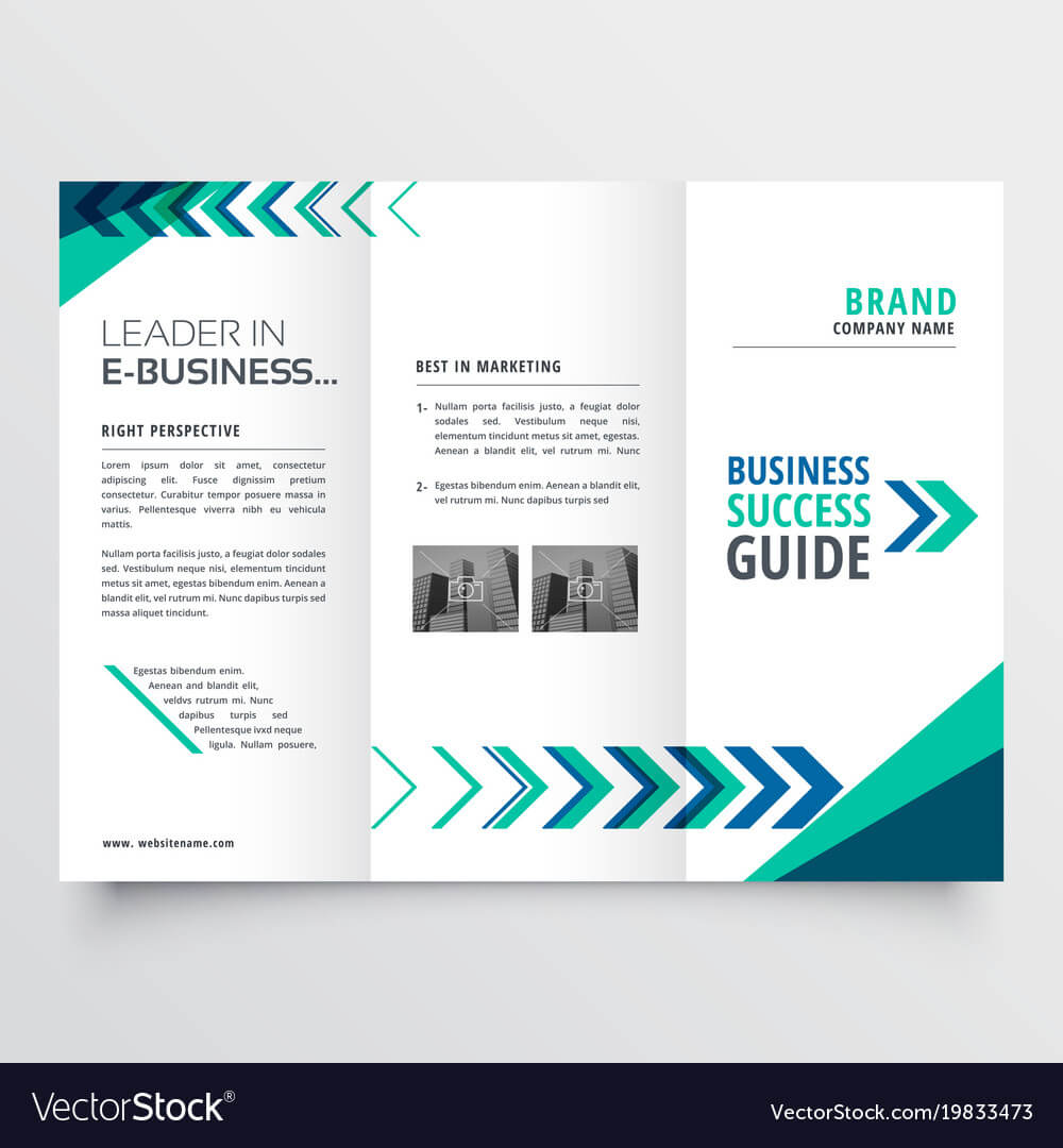 019 Business Tri Fold Brochure Template Design With Vector Intended For Brochure Templates Adobe Illustrator