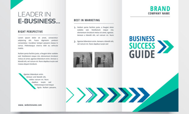 019 Business Tri Fold Brochure Template Design With Vector throughout Adobe Illustrator Brochure Templates Free Download