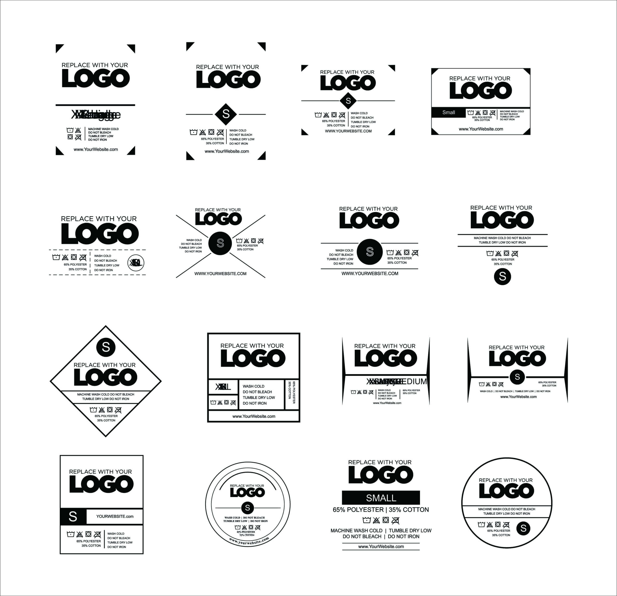019 T Shirt Tag Template Ideas Labels Shocking Free Download Regarding 65 Label Template