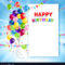 019 Template Ideas Festive Happy Birthday Card Vector Free Throughout Birthday Card Publisher Template