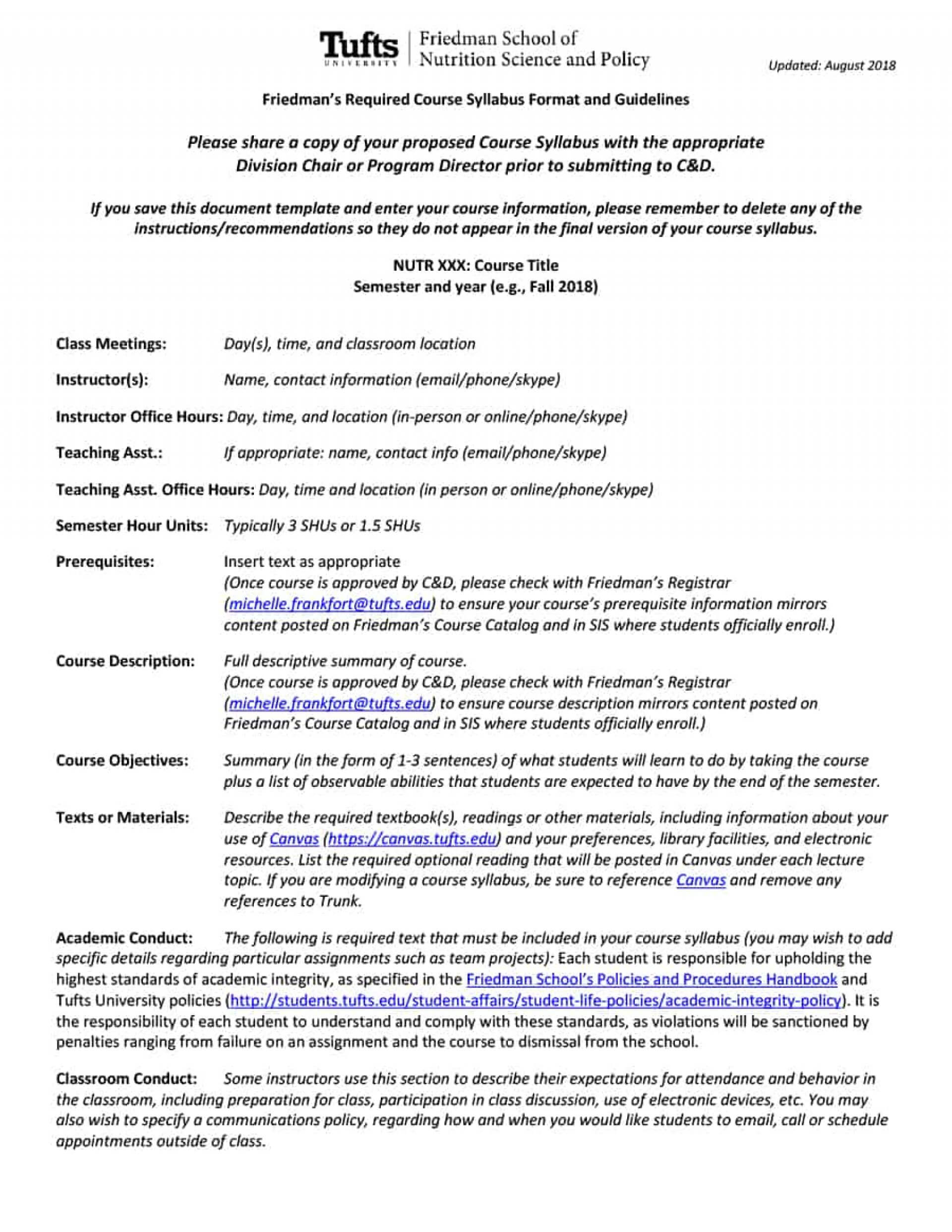 019 Template Ideas Syllabus High Archaicawful School Intended For Blank Syllabus Template