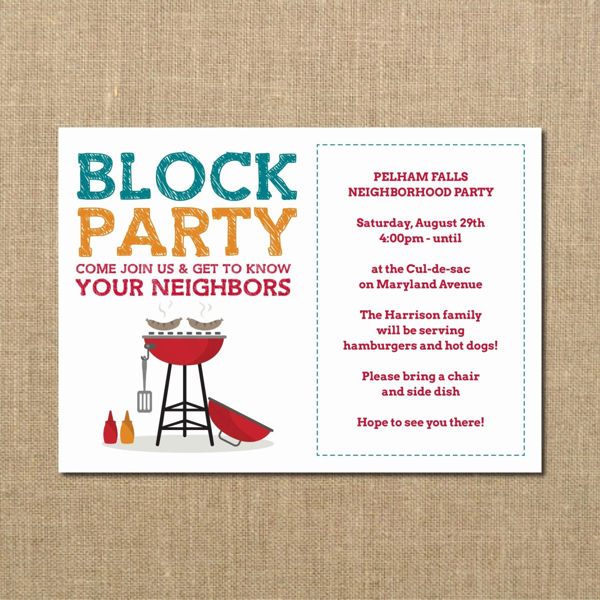 020 Free Block Party Flyer Template Word Independence Day In Block Party Flyer Template