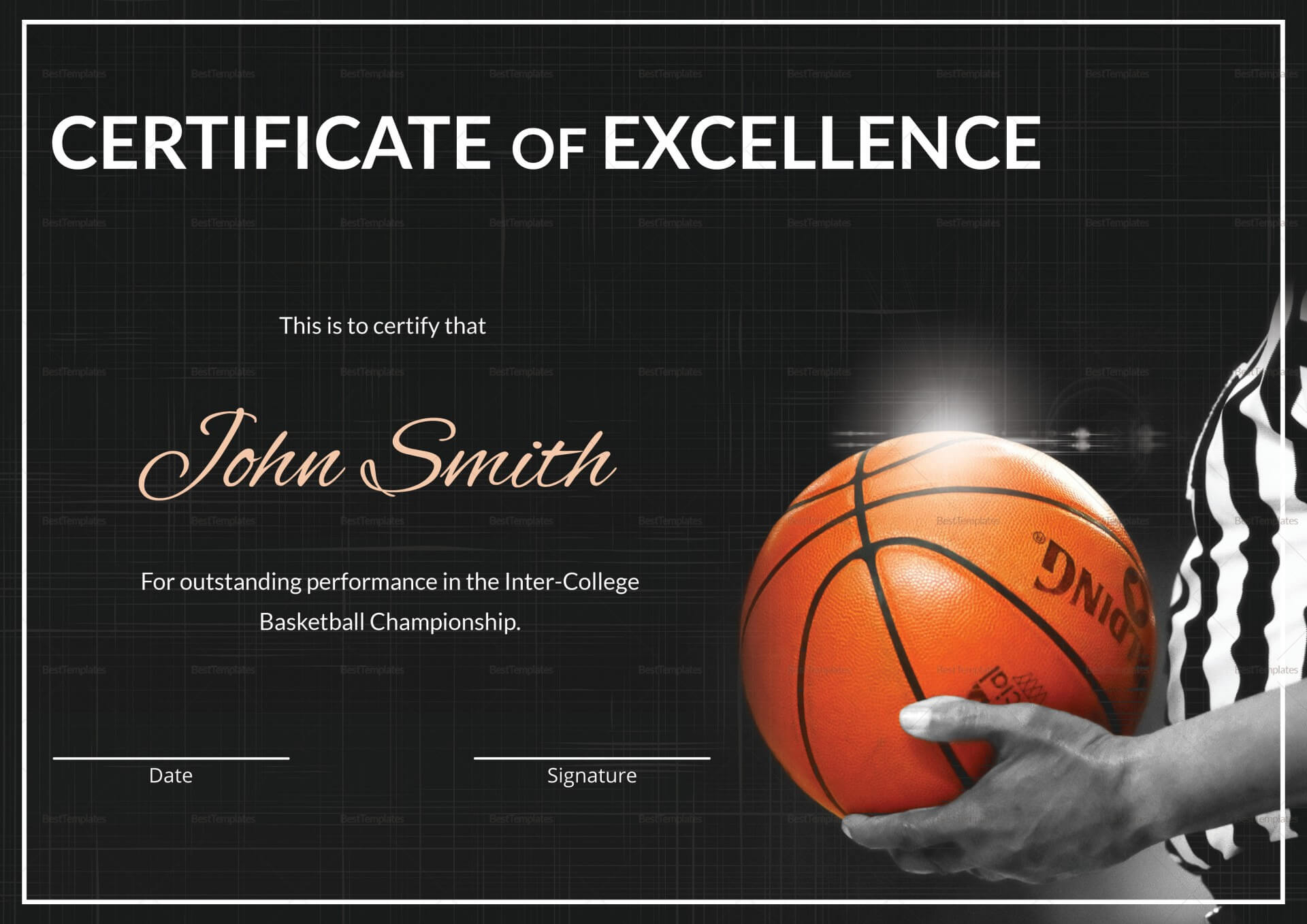 021 Basketball Certificate Award Template Word Awful Ideas With Regard To Basketball Certificate Template