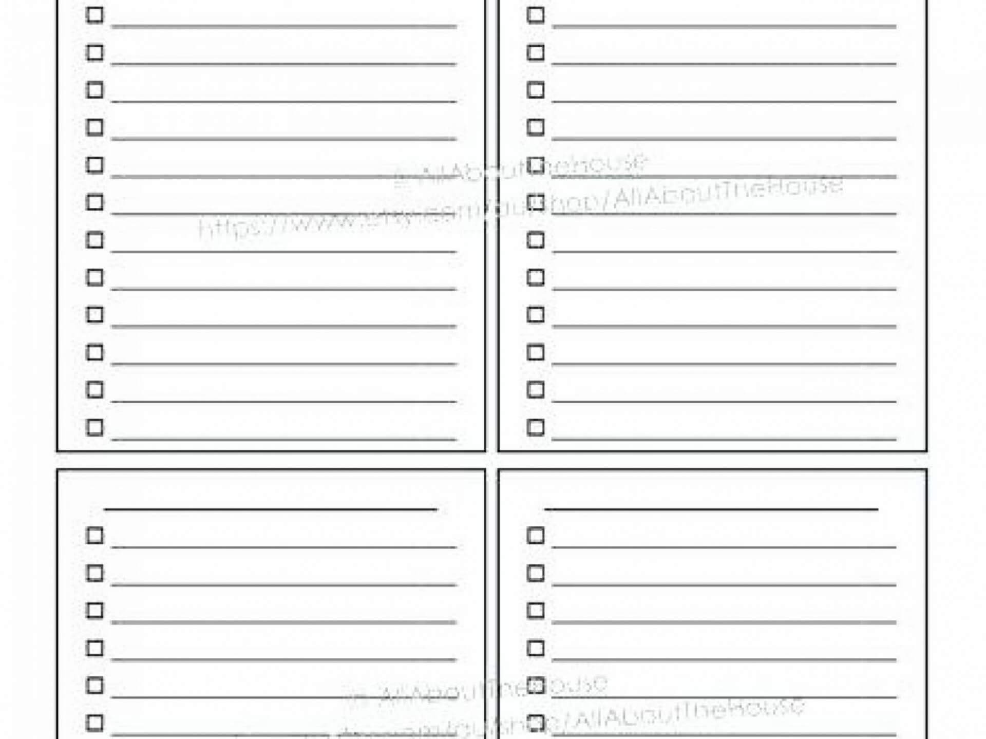 022 Todo List Template Word Spring Cleaning Checklist Within Blank Checklist Template Pdf