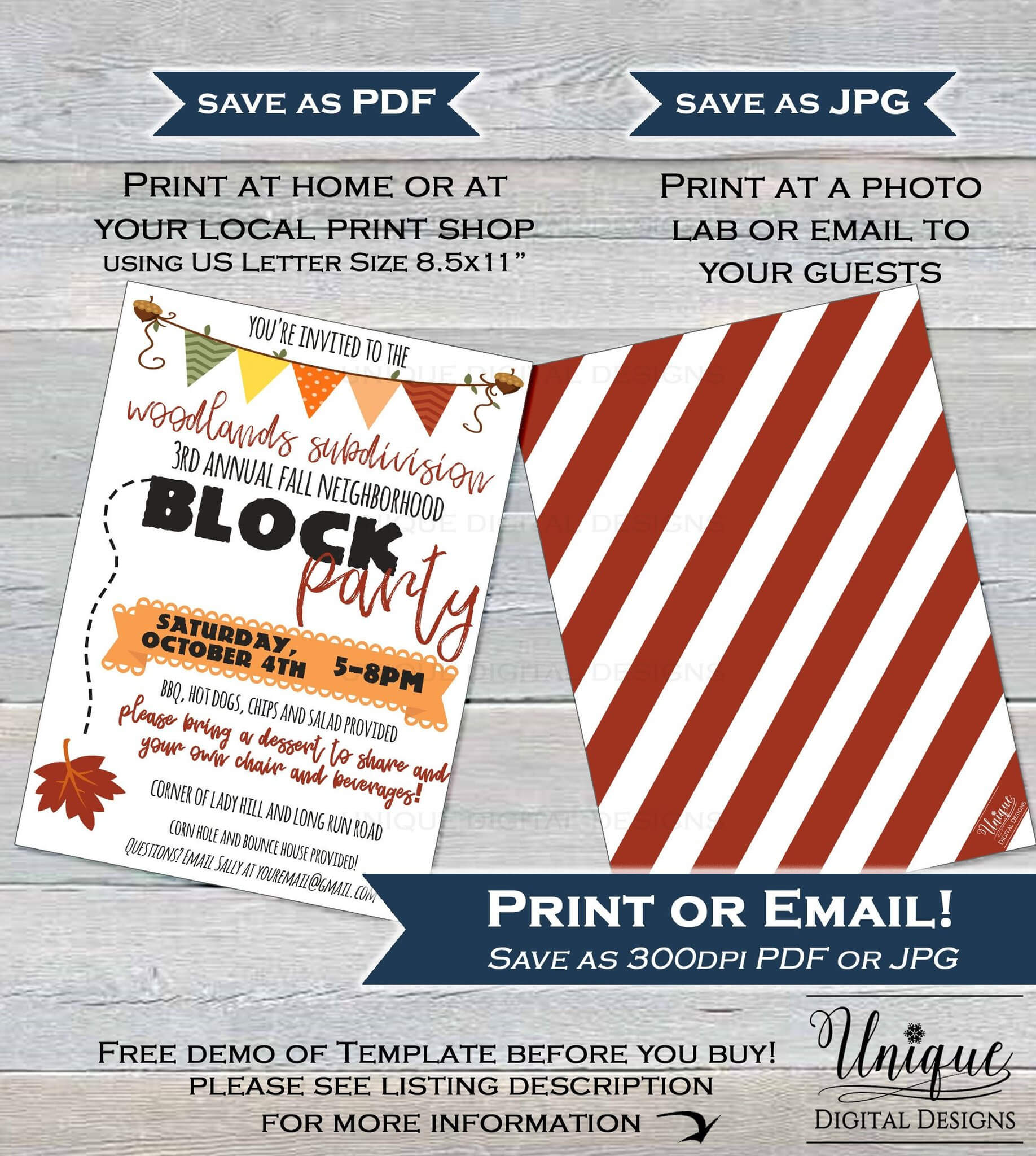 023 Block Party Flyers Templates Template Ideas Retirement Intended For Block Party Template Flyers Free