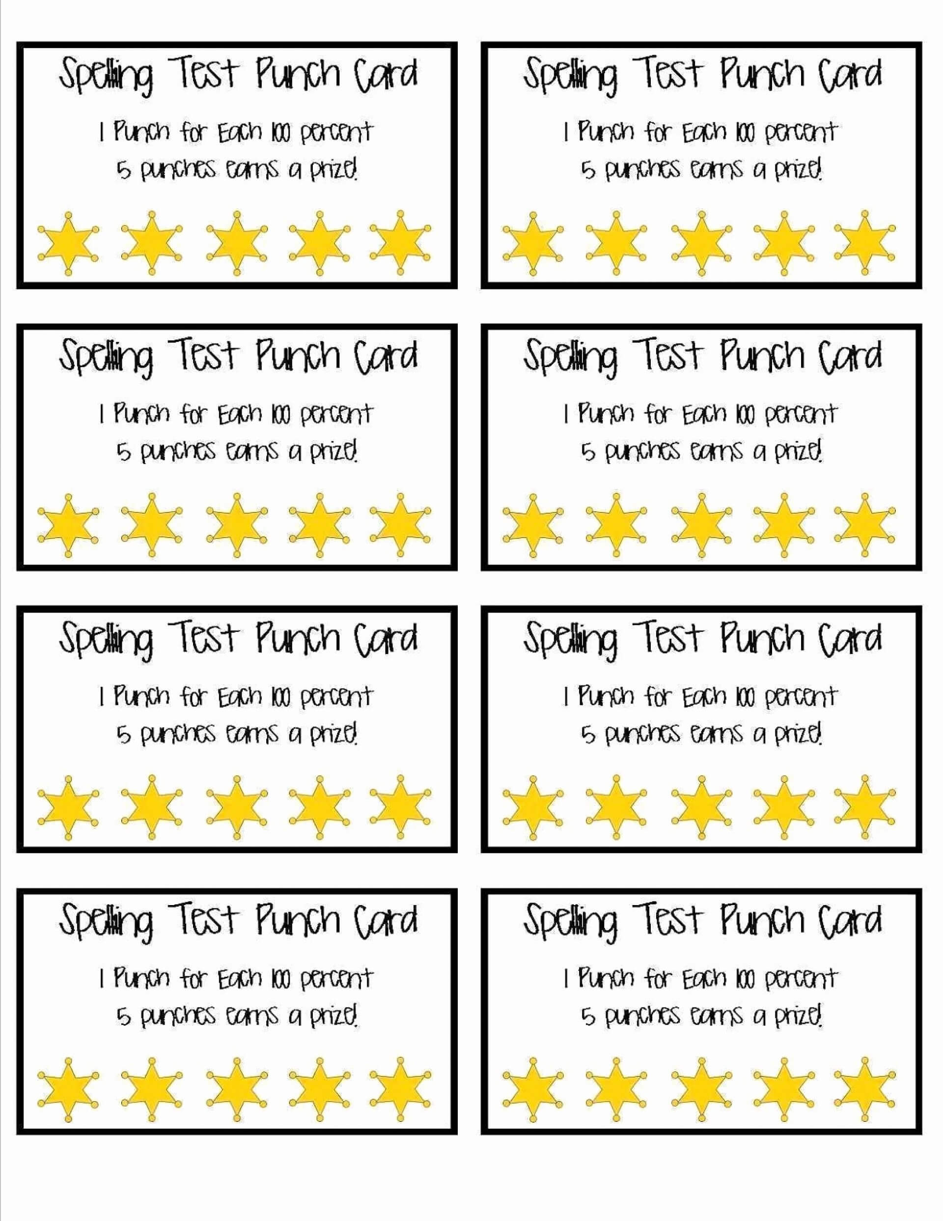 023 Template Ideas Behavior Punch Cards Pinterest Card Within Business Punch Card Template Free