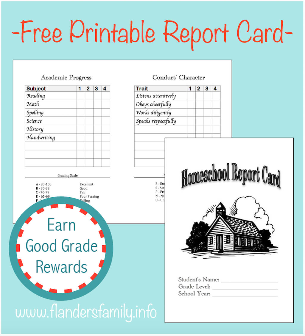 025 Template Ideas Homeschool Reports Free Surprising Report Intended For Character Report Card Template