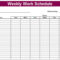 026 Excel Two Week Work Schedule Weekly Template Rare Ideas Within Blank Monthly Work Schedule Template