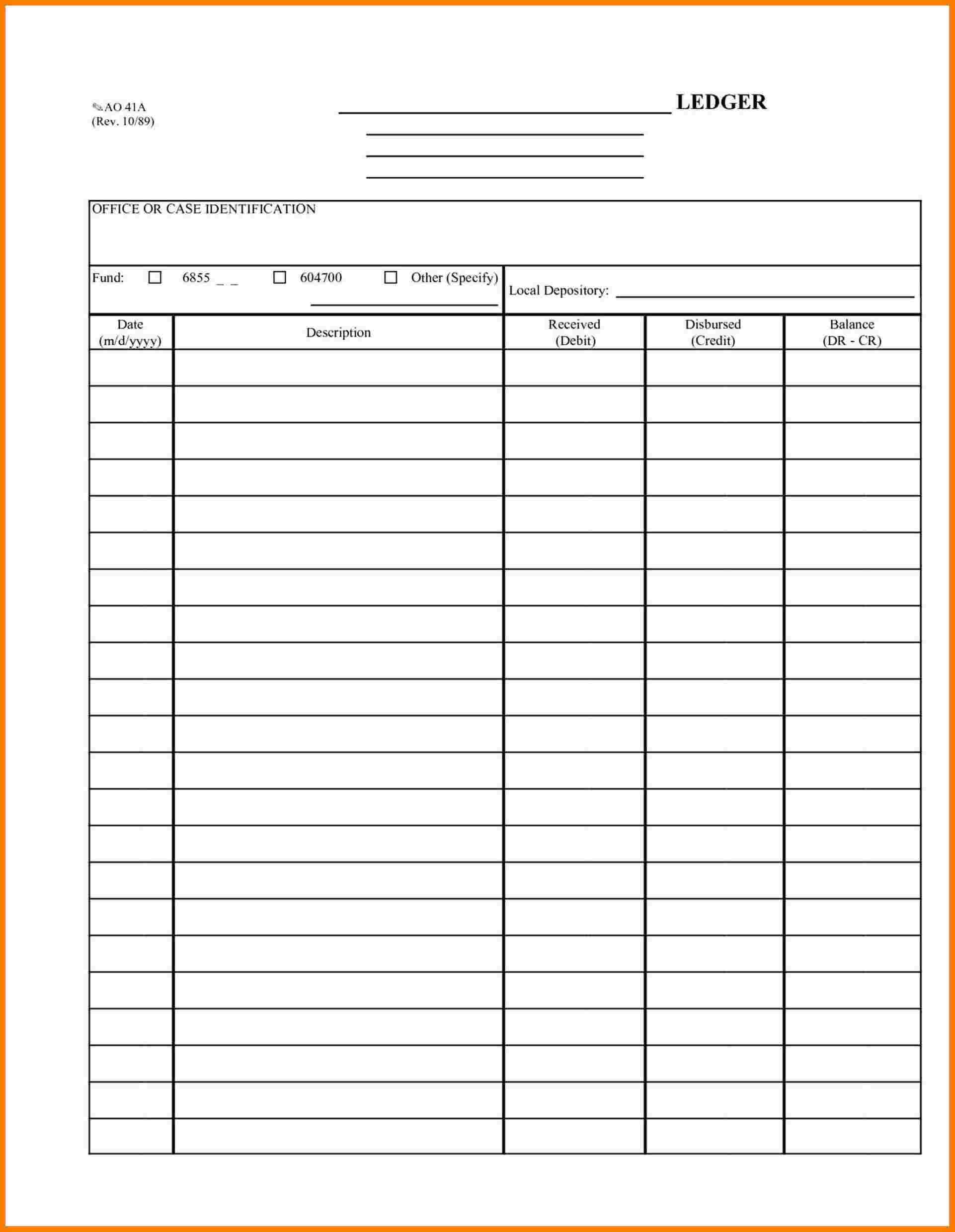 030 Blank Accounting Ledger Sheet Template Geocvcco Free Pertaining To Blank Ledger Template