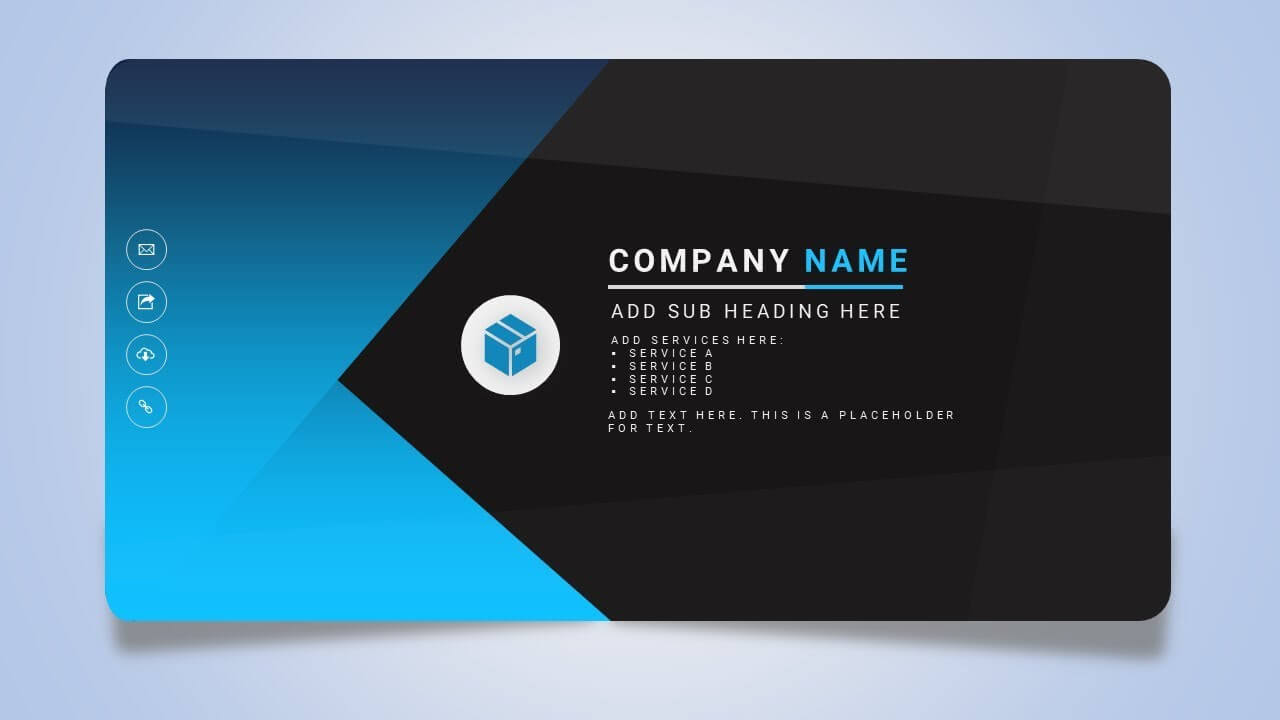 030 New Pictures Of Business Card Template Powerpoint Free For Business Card Template Powerpoint Free